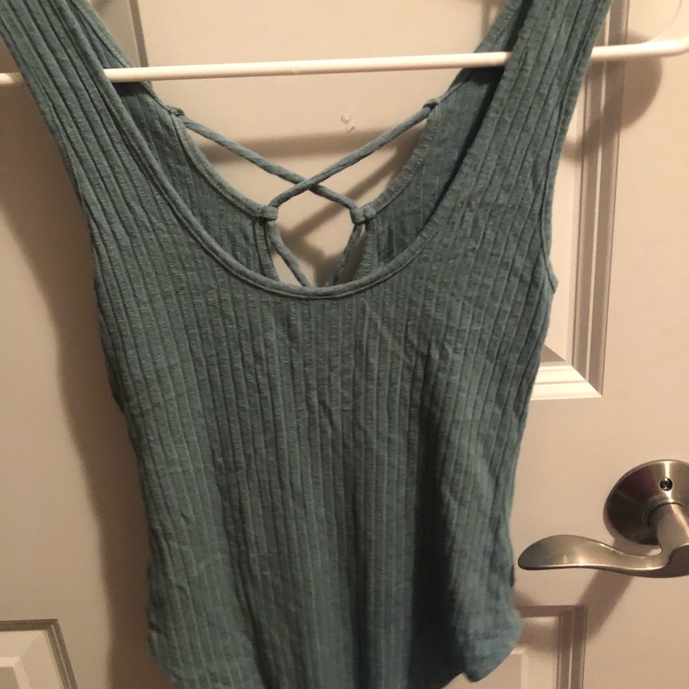 Blue Lace Up Body Suit - Picture 3 of 3
